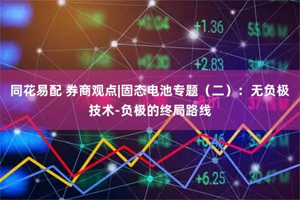 同花易配 券商观点|固态电池专题（二）：无负极技术-负极的终局路线
